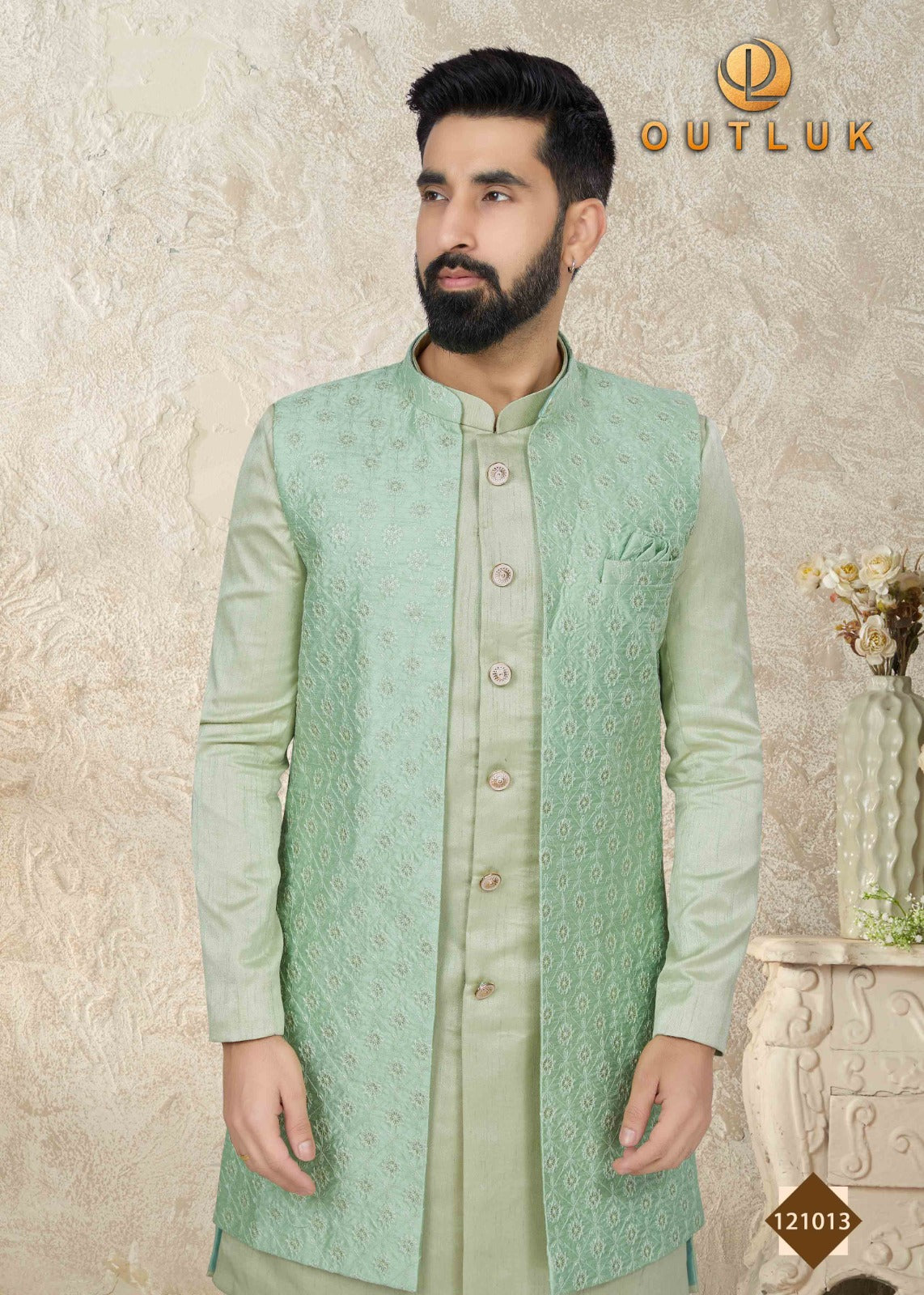 Sherwani with Kurta Pajama image 0