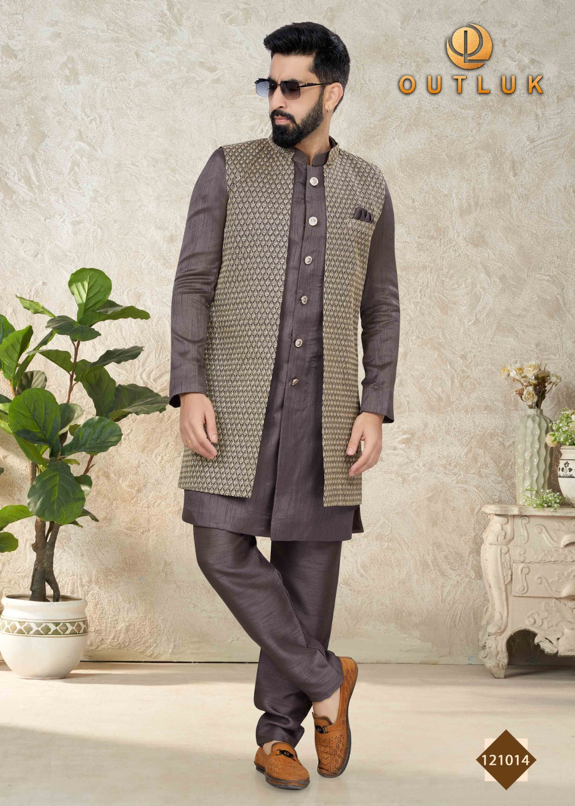 Sherwani with Kurta Pajama image 0