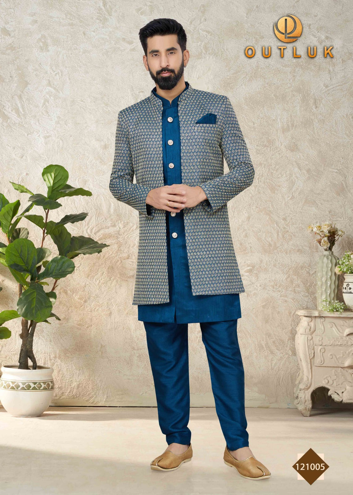 Sherwani with Kurta Pajama image 0