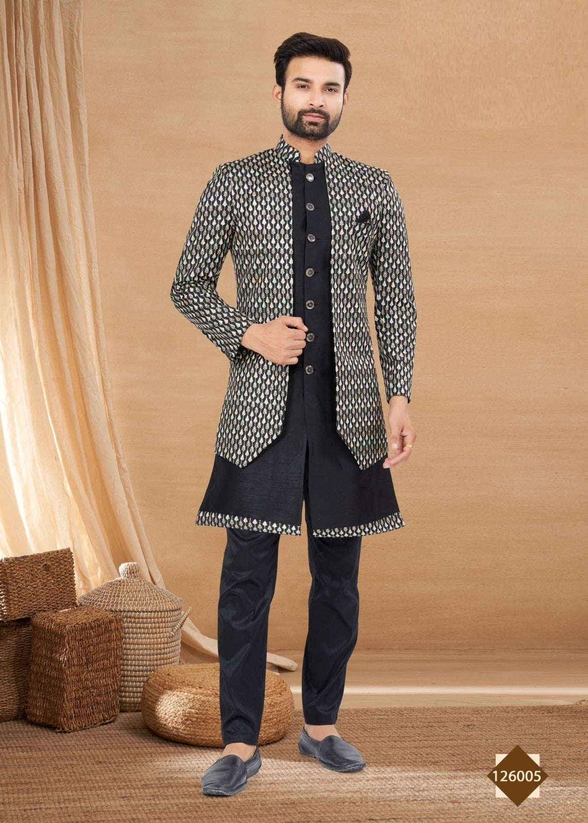 Men's Sherwani with Kurta Pajama image 6