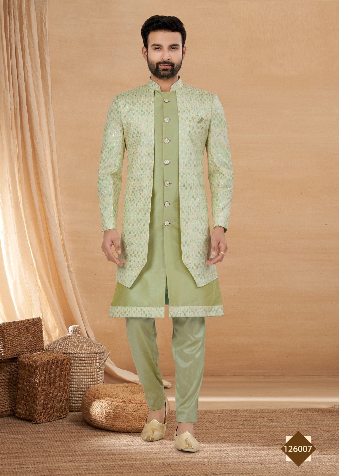 Men's Sherwani with Kurta Pajama image 1