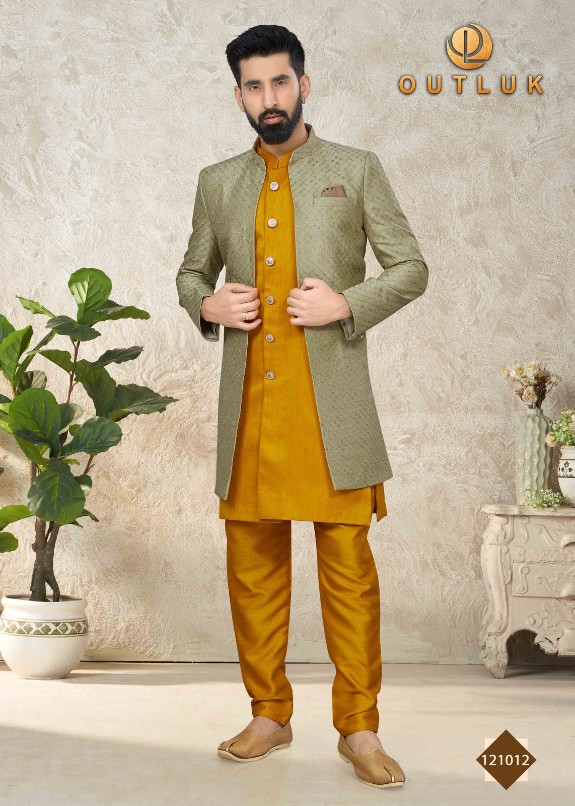 Sherwani with Kurta Pajama image 0