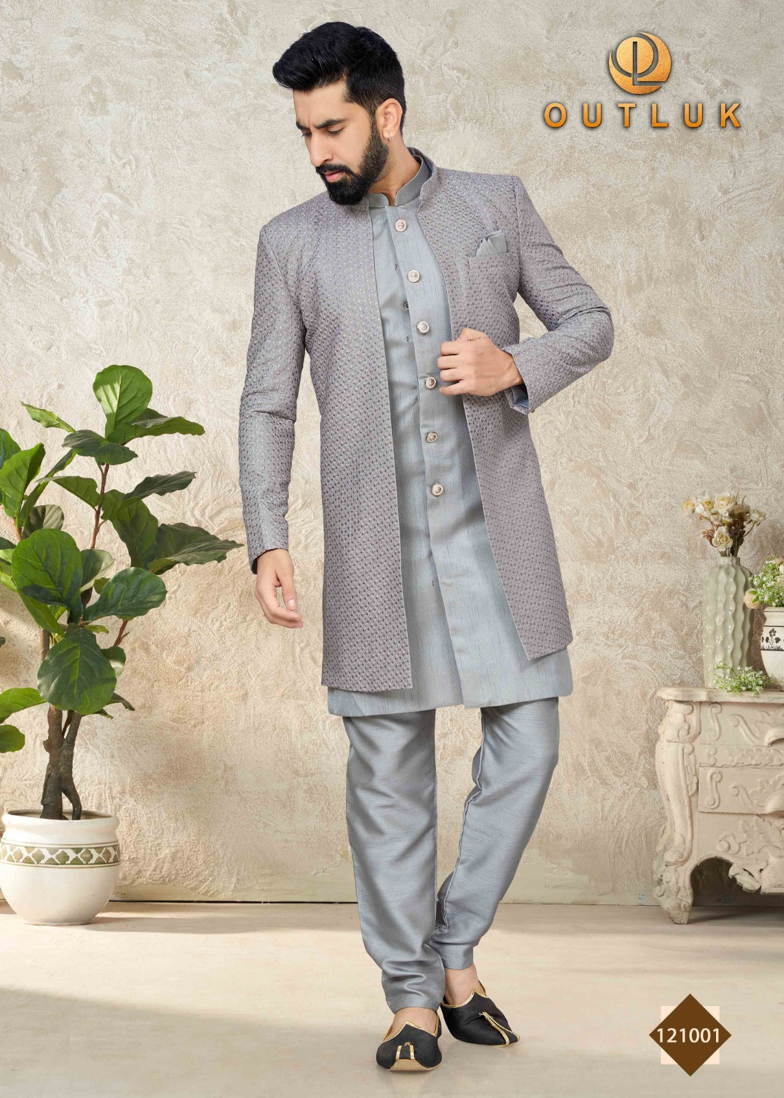 Sherwani with Kurta Pajama image 0