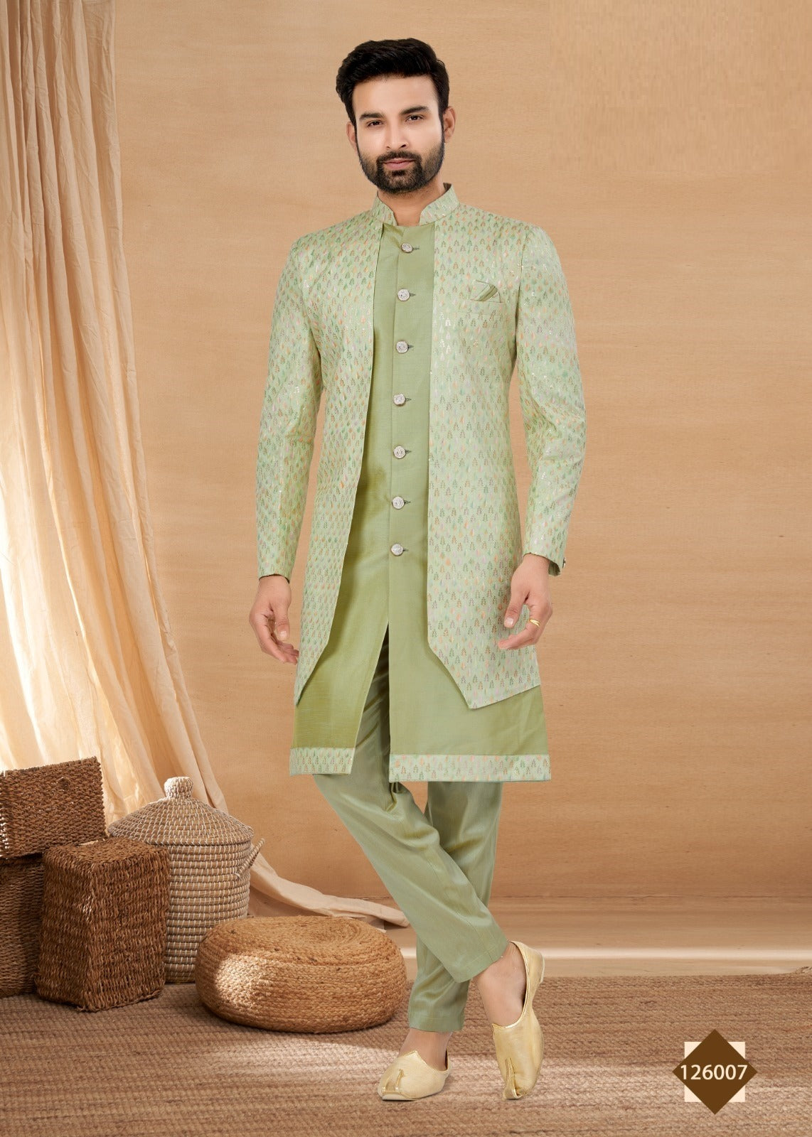 Men's Sherwani with Kurta Pajama image 2