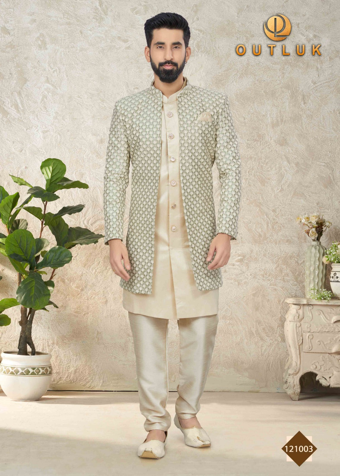 Sherwani with Kurta Pajama image 0