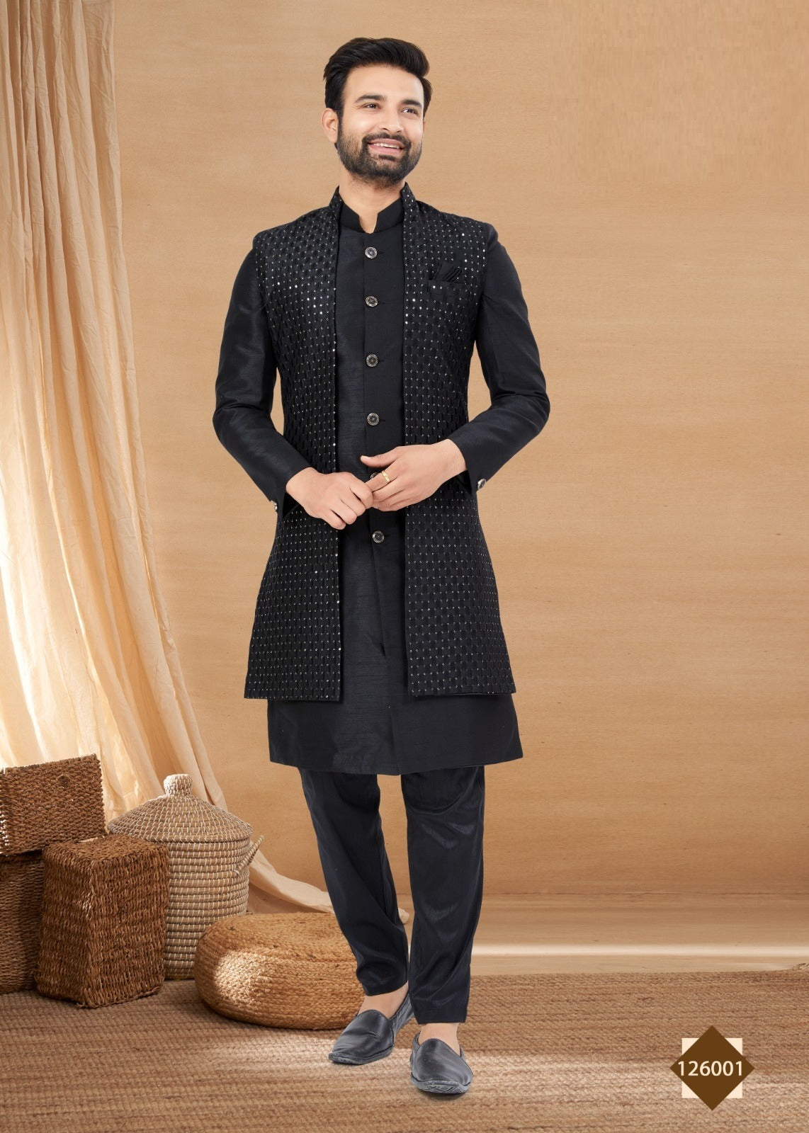 Men's Sherwani with Kurta Pajama image 2