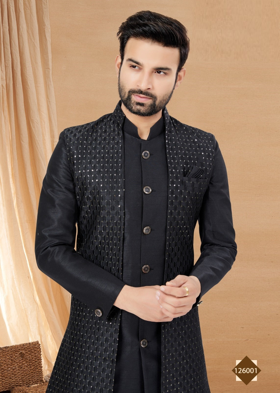 Men's Sherwani with Kurta Pajama image 1
